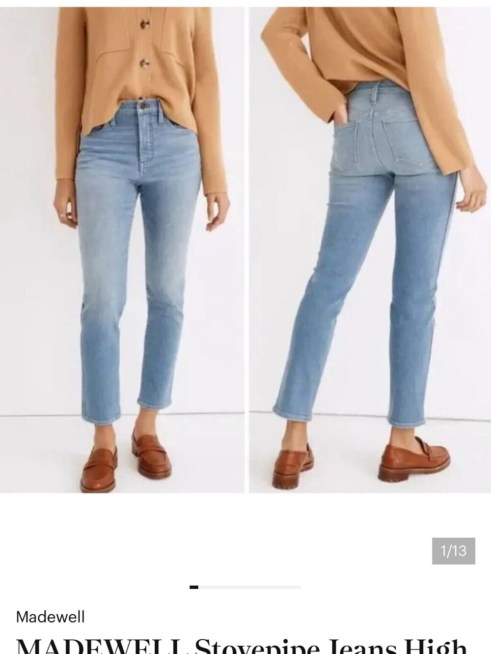 Madewell Stovepipe Jeans